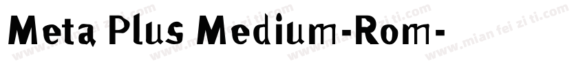 Meta Plus Medium-Rom字体转换
